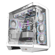 Darkflash Arcee DY470 Temp-Glass ATX Mid Tower Case  4xARGB Fan - White