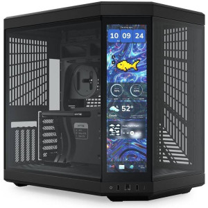 HYTE Y70 Touch Infinite ATX Dual Chamber Mid Tower Case - Black  HYTE Y70 Touch Infinite ATX Dual Chamber Mid Tower Case - Black