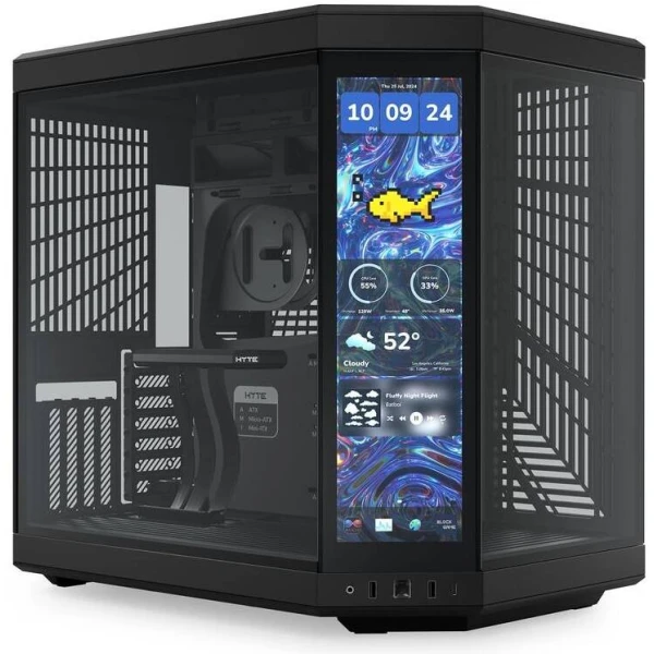 HYTE Y70 Touch Infinite ATX Dual Chamber Mid Tower Case - Black HYTE Y70 Touch Infinite ATX Dual Chamber Mid Tower Case - Black