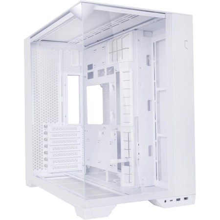 Lian Li O11 Vision Compact Case - 3-Side Tempered Glass - Aluminum - White