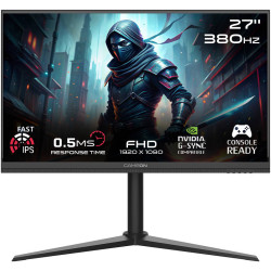 GAMEON 27 inch Midnight Pro FHD - Fast iPS - 380Hz - 0.5MS - Gaming Monitor Support PS5