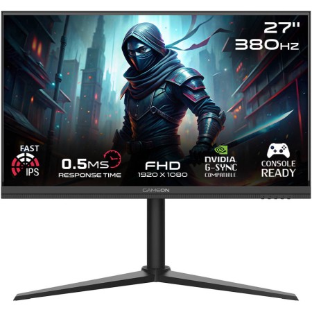 شاشة قيمنق للألعاب جيم أون GAMEON Midnight Pro مقاس 27" - دقة FHD - تردد 380Hz - لوحة Fast IPS شاشة قيمنق للألعاب جيم أون GAMEON Midnight Pro مقاس 27" - دقة FHD - تردد 380Hz - لوحة Fast IPS