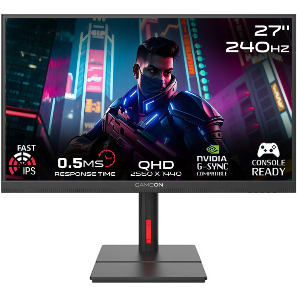 قيم اون27 بوصة QHD هيرتز 240 - Fast iPS وزمن استجابة 0.5ms - شاشة العاب مدعمة للبلايستيشن قيم اون27 بوصة QHD هيرتز 240 - Fast iPS وزمن استجابة 0.5ms - شاشة العاب مدعمة للبلايستيشن