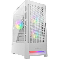 Cougar AirFace Mid Tower Gaming ATX  Case RGB - With 3 Fans - White 