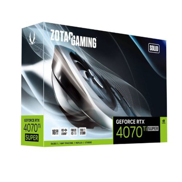 زوتاك جيفورس RTX 4070 Ti SUPER 16GB اصدار سوليد - أسود