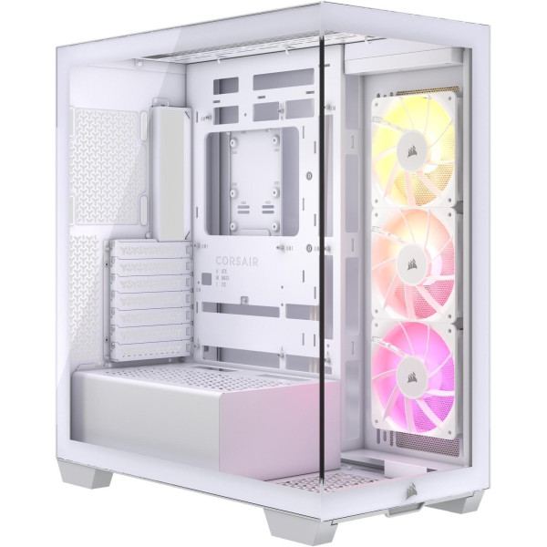 Corsair 3500X Mid-Tower ATX PC Case With 3 fans RGB - White Corsair 3500X Mid-Tower ATX PC Case With 3 fans RGB - White