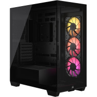 Corsair 3500X Mid-Tower ATX PC Case With 3 fans RGB -  Black 