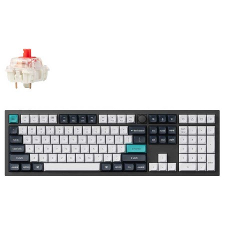 كيبورد ألعاب لاسلكي احترافي Keychron Q6 Max ميكانيكي – مفاتيح Gateron Jupiter Red، يدعم العربية – كربون اسود كيبورد ألعاب لاسلكي احترافي Keychron Q6 Max ميكانيكي – مفاتيح Gateron Jupiter Red، يدعم العربية – كربون اسود