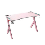 Gaming Desk T1-C 140cm RGB Table - Pink
