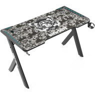 GAMEON COD HAWKSBILL Series Light 120cm Gaming Desk with Mouse pad  - Black/Gray