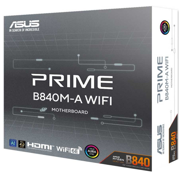 مذربورد أسوس برايم B840M-A WIFI مذبورد DDR5 - AM5 مذربورد أسوس برايم B840M-A WIFI مذبورد DDR5 - AM5