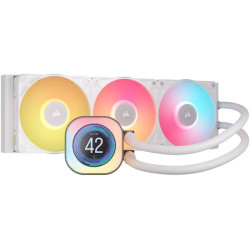 CORSAIR iCUE LINK TITAN 360 RX LCD 360mm Liquid CPU Cooler RGB - White