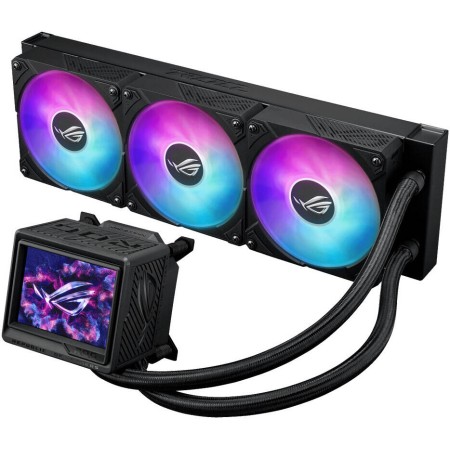 Asus ROG RYUJIN III Extreme 360 ARGB Liquid Cooler, Large 3.5-inch customizable LCD screen, Full AURA Sync RGB lighting, 360mm AIO - Black Asus ROG RYUJIN III Extreme 360 ARGB Liquid Cooler, Large 3.5-inch customizable LCD screen, Full AURA Sync RGB lighting, 360mm AIO - Black