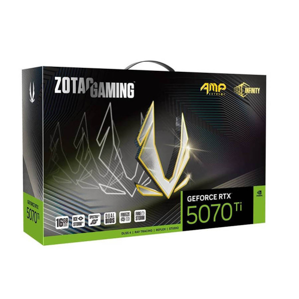 ZOTAC GAMING GeForce RTX 5070 TI 16GB AMP EXTREME INFINITY - BLACK ZOTAC GAMING GeForce RTX 5070 TI 16GB AMP EXTREME INFINITY - BLACK
