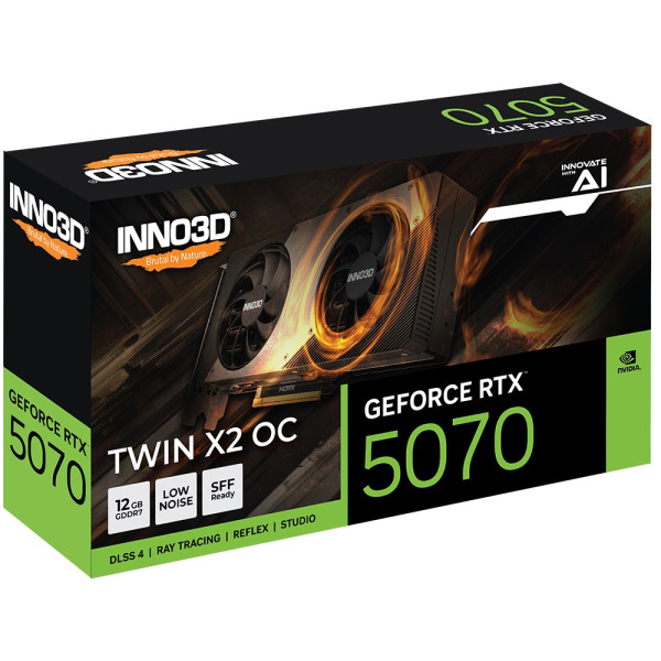INNO3D TWIN X2 OC GeForce RTX 5070 12GB - GDDR7 INNO3D TWIN X2 OC GeForce RTX 5070 12GB - GDDR7