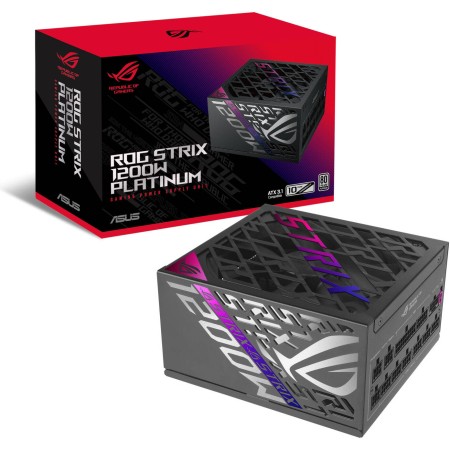 مزود الطاقة ASUS ROG Strix 1200W, قدرة 1200 واط, كفاءة طاقة 80 PLUS Platinum, دعم معيار ATX 3.1 و PCIe5.0, تصميم كابلات Fully Modular - أسود مزود الطاقة ASUS ROG Strix 1200W, قدرة 1200 واط, كفاءة طاقة 80 PLUS Platinum, دعم معيار ATX 3.1 و PCIe5.0, تصميم كابلات Fully Modular - أسود