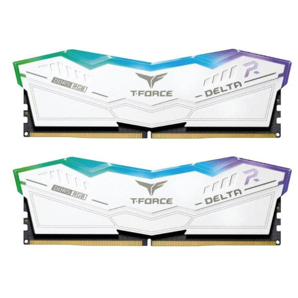 تيم قروب تي فورس دلتا ذاكرة عشوائية 64G DDR5 بسرعة 5600Mhz - ابيض