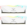 تيم قروب تي فورس دلتا ذاكرة عشوائية 32G DDR4 بسرعة 3600Mhz - ابيض