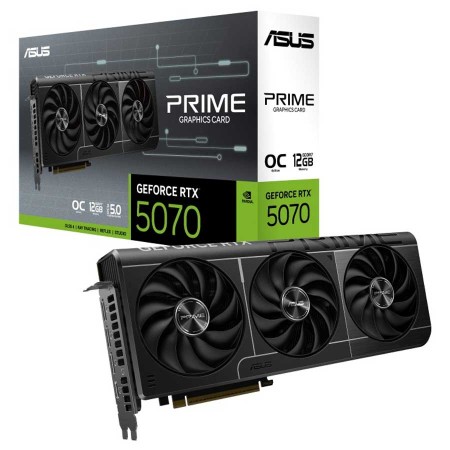 ASUS Prime Nvidia GeForce RTX 5070 12GB OC - GDDR7 (AURA) ASUS Prime Nvidia GeForce RTX 5070 12GB OC - GDDR7 (AURA)