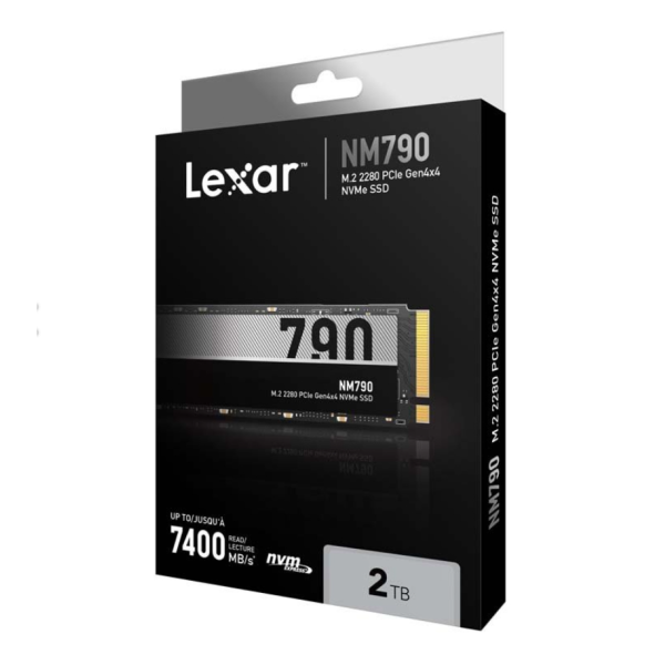 LEXAR NM790 M.2 2280 PCIe NVMe Up to 7400Mb/S Gen4x4 - 2TB LEXAR NM790 M.2 2280 PCIe NVMe Up to 7400Mb/S Gen4x4 - 2TB