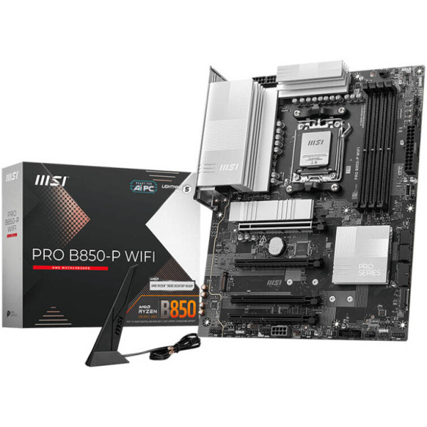 ام اس اي B850-P برو مذربورد بوايفاي 7- AM5 - DDR5 ام اس اي B850-P برو مذربورد بوايفاي 7- AM5 - DDR5