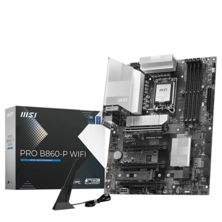 MSI PRO B860-P WIFI 7 Motherboard - PCIe 5.0 - LGA1851 Socket - DDR5 RAM