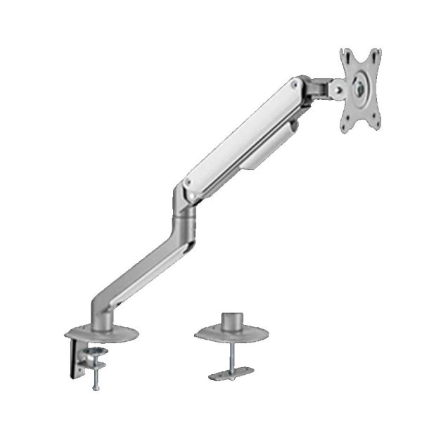 TWISTED MINDS Single Screen Slim Heavy-Duty Mechanical Spring Monitor Arm - Silver TWISTED MINDS Single Screen Slim Heavy-Duty Mechanical Spring Monitor Arm - Silver