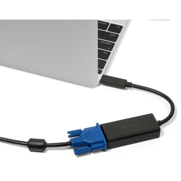 KENSINGTON K33994WW CV2000V USB-C HD VGA Adapter - محول KENSINGTON K33994WW CV2000V USB-C HD VGA Adapter - محول