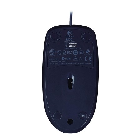 Wired Optical Mouse Logitech M90 - 1000 DPI USB - Ambidextrous Comfortable Design Wired Optical Mouse Logitech M90 - 1000 DPI USB - Ambidextrous Comfortable Design