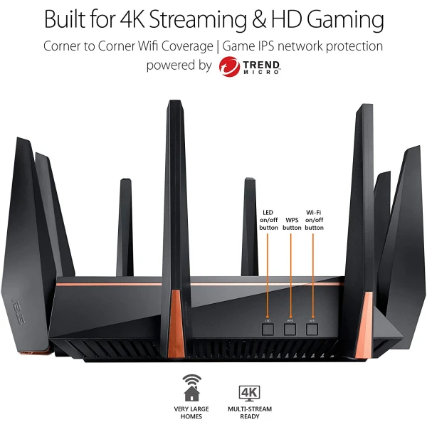 ASUS ROG RAPTURE GT-AC5300 EXTREME GAMING ROUTER ASUS ROG RAPTURE GT-AC5300 EXTREME GAMING ROUTER