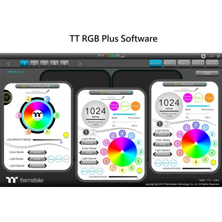 Thermaltake Floe DX 280 Dual Riing Duo 16.8 Million Colors RGB Liquid Cooling All-in-One - مبرد معالج مائي Thermaltake Floe DX 280 Dual Riing Duo 16.8 Million Colors RGB Liquid Cooling All-in-One - مبرد معالج مائي
