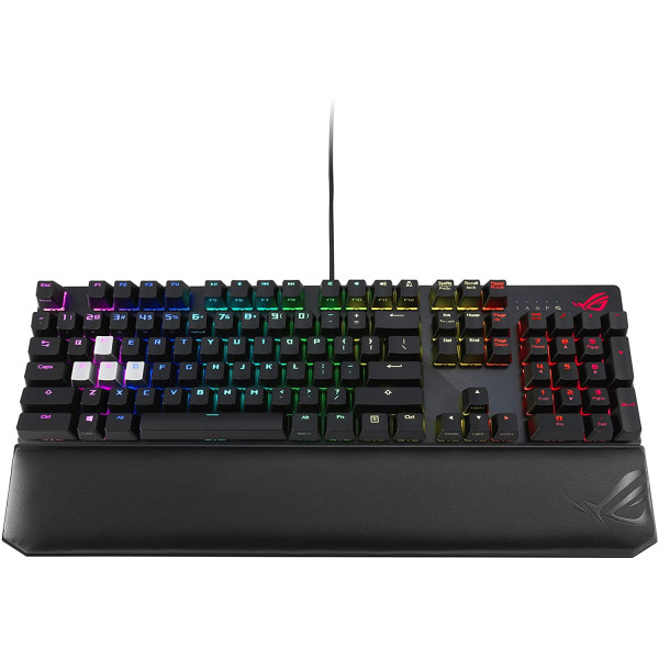 ASUS ROG Strix Scope Deluxe RGB Wired Mechanical Gaming Keyboard with Cherry MX switches (Red Switches) ASUS ROG Strix Scope Deluxe RGB Wired Mechanical Gaming Keyboard with Cherry MX switches (Red Switches)