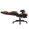 MeeTion MT-CHR22 Gaming Chair with Footrest - Black/Orange