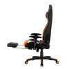 MeeTion MT-CHR22 Gaming Chair with Footrest - Black/Orange