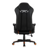 MeeTion MT-CHR22 Gaming Chair with Footrest - Black/Orange