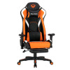 MeeTion MT-CHR22 Gaming Chair with Footrest - Black/Orange