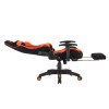 MeeTion MT-CHR25 Gaming Chair with Footrest and Back Massage - Black/Orange