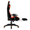 MeeTion MT-CHR25 Gaming Chair with Footrest and Back Massage - Black/Orange
