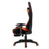 MeeTion MT-CHR25 Gaming Chair with Footrest and Back Massage - Black/Orange