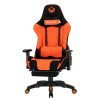 MeeTion MT-CHR25 Gaming Chair with Footrest and Back Massage - Black/Orange