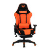 MeeTion MT-CHR25 Gaming Chair with Footrest and Back Massage - Black/Orange