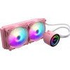 DARKFLASH Twister DX240 ARGB AIO Liquid CPU Cooler - PINK