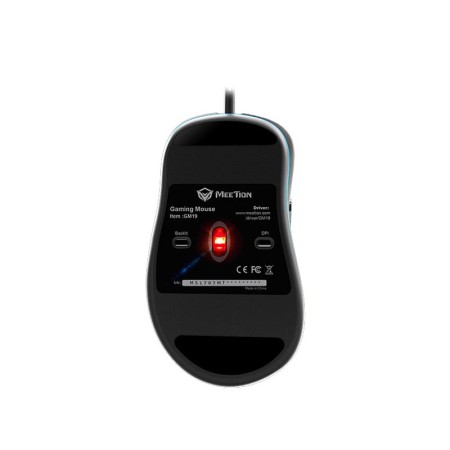 فأرة العاب سلكيي احترافي MEETION GM19 ،إضاءة خلفية RGB ملونة، 6 أزرار قابلة للبرمجة، توصيل USB مباشر بدون تعريفات – أسود فأرة العاب سلكيي احترافي MEETION GM19 ،إضاءة خلفية RGB ملونة، 6 أزرار قابلة للبرمجة، توصيل USB مباشر بدون تعريفات – أسود