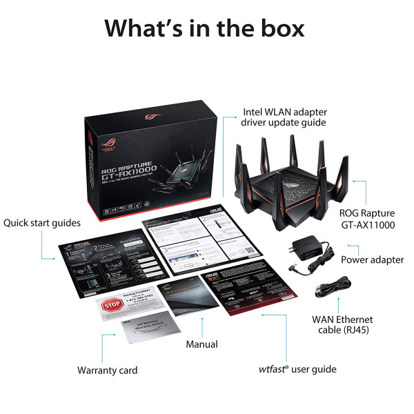 ASUS ROG RAPTURE GT-AX11000 Tri-band WiFi 6 Gaming Router
