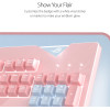 ASUS ROG Strix Flare PNK LTD RGB mechanical gaming keyboard with Cherry MX Brown Switches - كيبورد اسوس فلار وردي