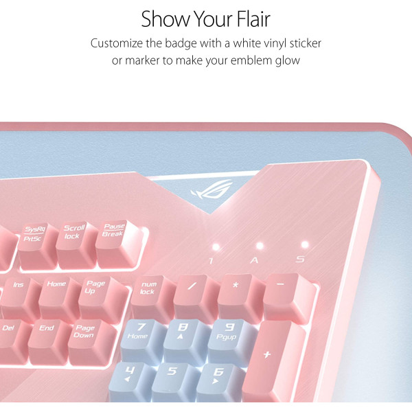 ASUS ROG Strix Flare PNK LTD RGB mechanical gaming keyboard with Cherry MX switches ASUS ROG Strix Flare PNK LTD RGB mechanical gaming keyboard with Cherry MX switches