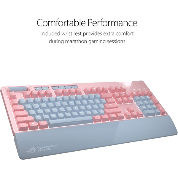ASUS ROG Strix Flare PNK LTD RGB mechanical gaming keyboard with Cherry MX switches ASUS ROG Strix Flare PNK LTD RGB mechanical gaming keyboard with Cherry MX switches