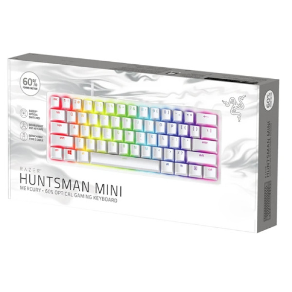Razer Huntsman Mini Gaming Keyboard - Linear Optical Switches - Chroma Rgb - White Razer Huntsman Mini Gaming Keyboard - Linear Optical Switches - Chroma Rgb - White
