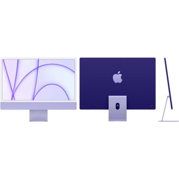 Apple iMac 24 2021, M1 8GB RAM, 512GB SSD, ابل ايماك الجديد ليلكي