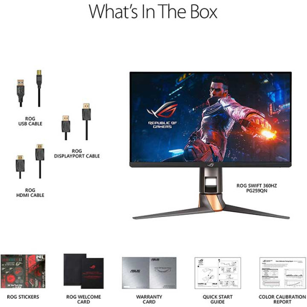 Asus 24.5 inch Rog Swift FHD 360hz Fast Ips 1ms Gaming Monitor Asus 24.5 inch Rog Swift FHD 360hz Fast Ips 1ms Gaming Monitor